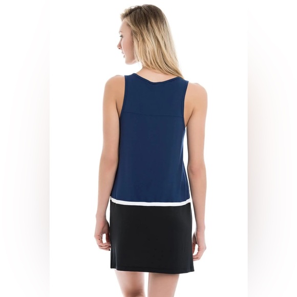 LOLE Women’s Navy/Black Anita Drawstring Tunic Swimsuit Cover-Up—XS - Picture 7 of 13